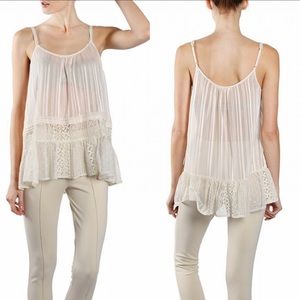 Beautiful ivory sheer camisole